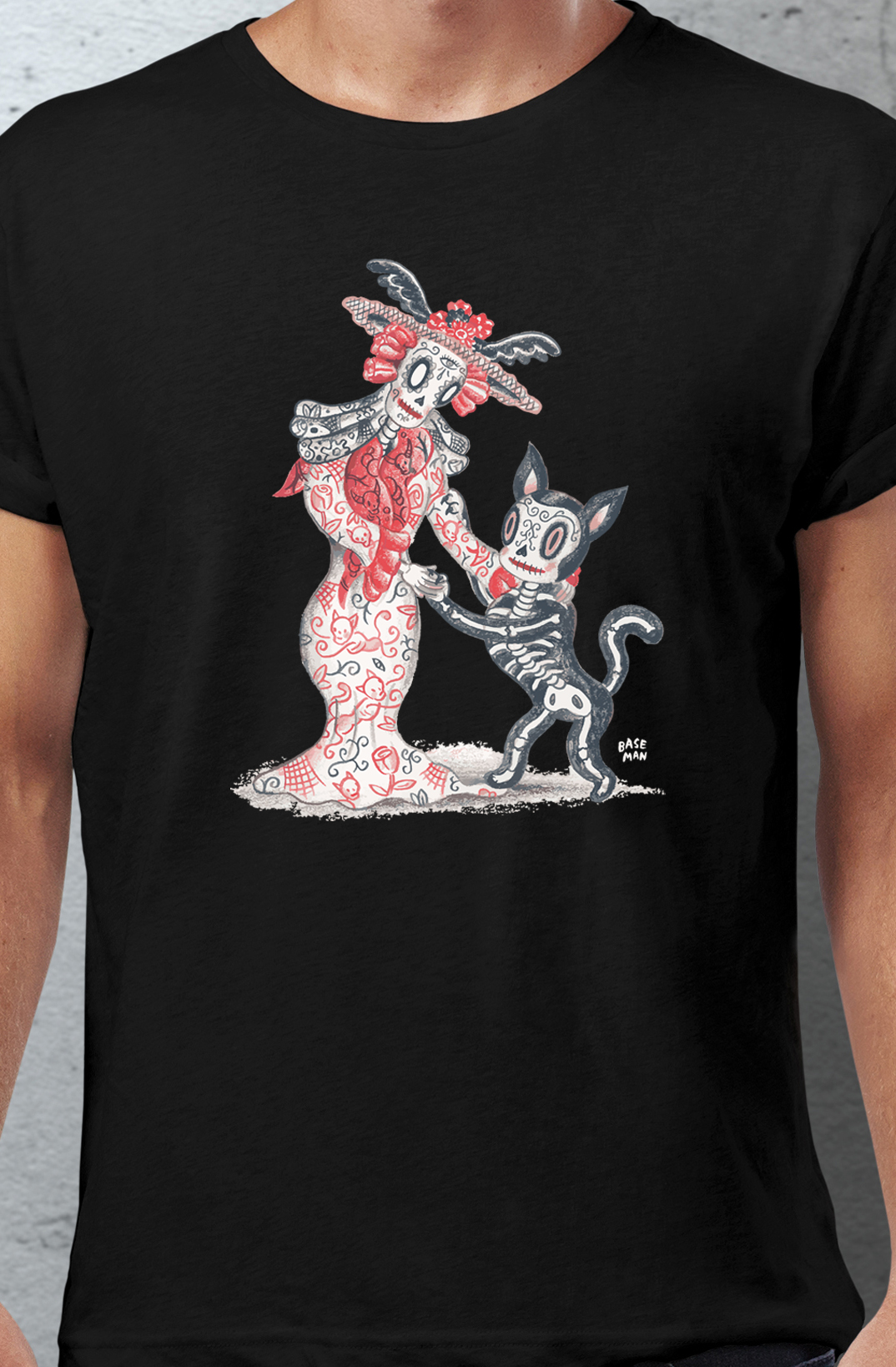 Catrin and Catrina t-shirt (unisex-black) | Gary Baseman